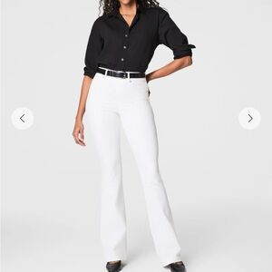 NWT SPANX White Flare Jeans Small